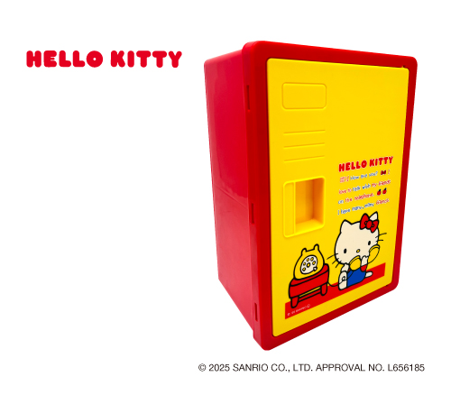 ハローキティレトロレッドお菓子ロッカーBOX